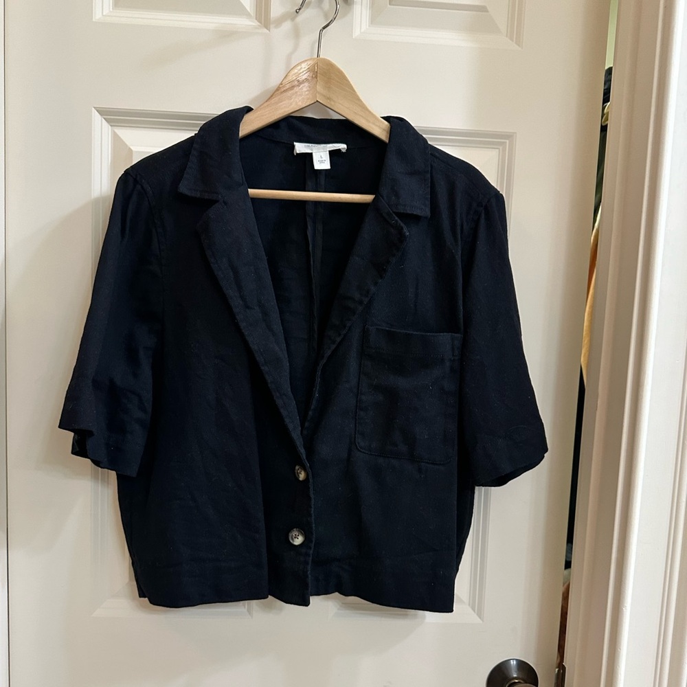 Treasure & Bond Black  Otto Short Sleeve Jacket